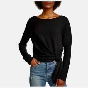 Allude Twisted Front Cashmere Sweater New With Tag
